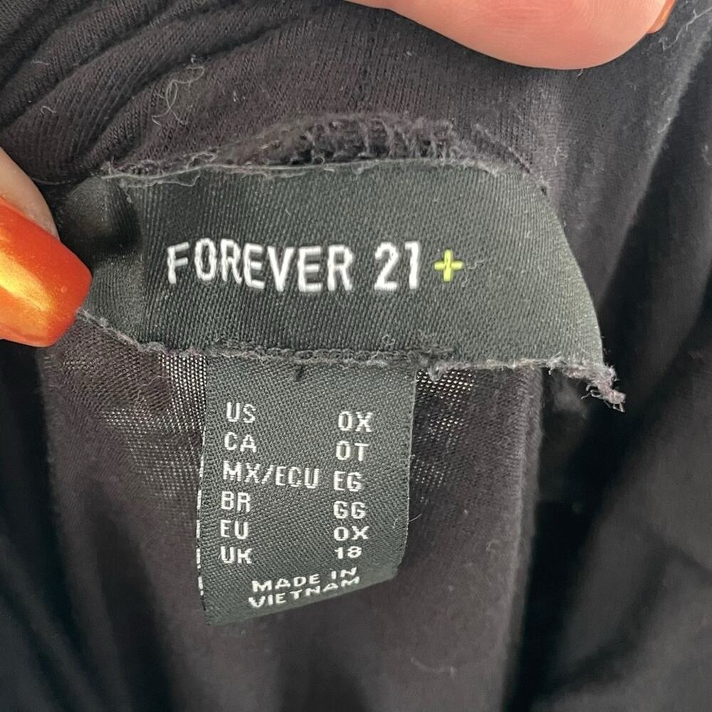 Bundle Of 3 Forever 21 Black Plus Size Bodysuit |… - image 2